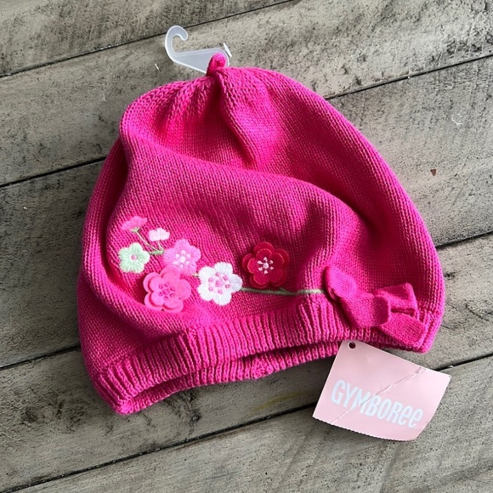 Gymboree Floral Hat Beret 12 18 months NWT